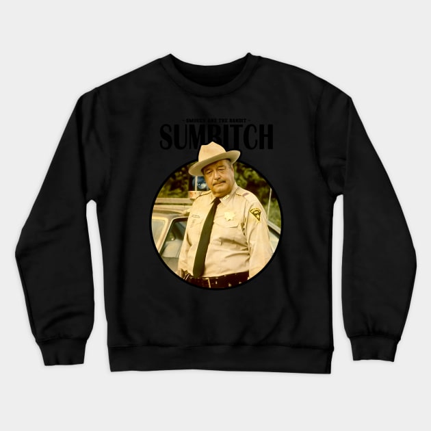 SUMBITCH POLICE BLACK Crewneck Sweatshirt by sadistenan